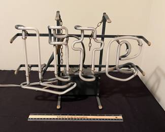 A142 - $60. 1986 Miller "Lite" Neon sign. Works great. Measures 17" x 12" tall.