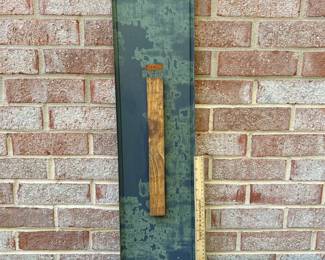 A19 - $145. 1967 Pepsi metal thermostat. Measures 7.25” x 28”. Bottom reads "M-165 Made in USA 1967 Scioto Sign Kenton, O."