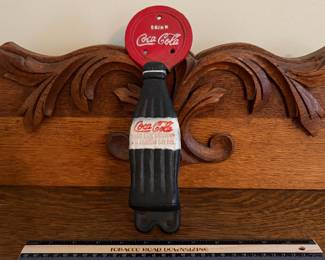 A221 - $25. Drink Coca-Cola cast-iron handle. In good shape.