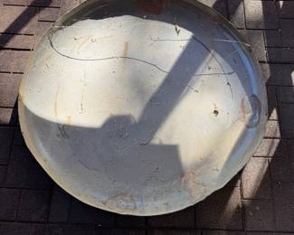 A0 - $995. 48" Round Enameled Coke Bubble Sign. Wear consistent with age - beautiful patina.