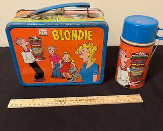 A168 - $60. 1969 Blondie lunchbox and thermos.