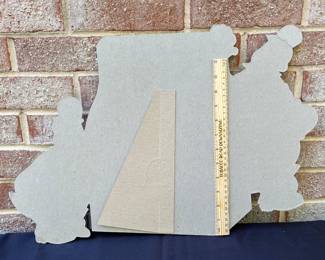 A17 - $85. 1940s Pepsi-Cola Pepsi & Pete Cardboard display counter sign. Measures 22“ x 14.5“. This sign has some creasing on one policeman’s hat. In good vintage shape. Marked 40-20 in the bottom right corner.