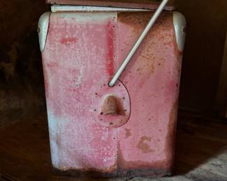 A232 - $75. 1950's Drink Coca-Cola Cooler from TempRite Mfg Co. Heavy fading & surface rust.