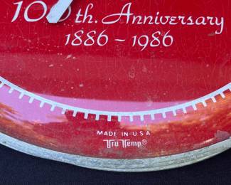 A66 - $30. 100th Anniversary Coca-Cola thermometer. Measures 12” diameter.