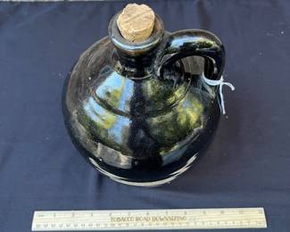 A116 - $75. SC Pottery Glazed Jug. Measures 11” tall. (Unmarked - tag from when it was purchased in the 80's said SC)