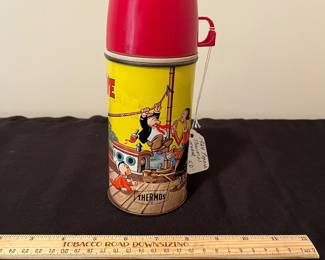 A169 - $50. 1964 Popeye metal Thermos.