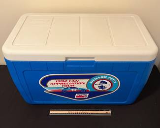 A190 - $100. 1992 Fan Appreciation Tour - Richard Petty Coleman Cooler.