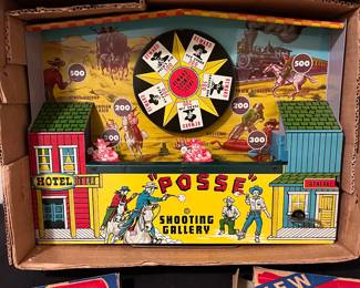A186 - $300. Wyandotte "POSSE" Shooting Gallery. # 3908. Complete with original box.