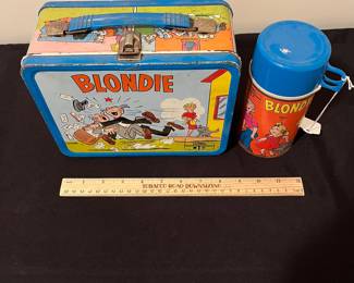 A168 - $60. 1969 Blondie lunchbox and thermos.