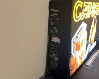 A148 - $400. 1993 Joe Camel lighted "OPEN" sign. Great condition! Everything works as it should. Measures 31.25" x 5" x 16"tall.