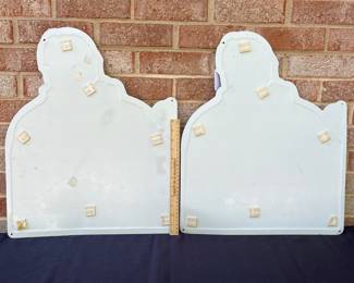 A14 - $25 each. Winston cigarettes, metal signs. (2) Year 1985. Measures 17.75“ x 21.75“. Has a few light scrapes otherwise good, vintage shape.