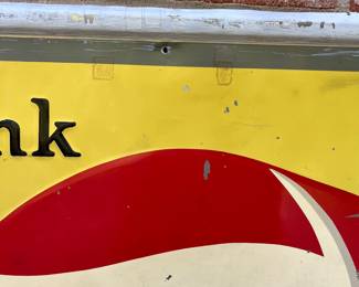 A21 - $550. 1960’s Pepsi Stout sign Co. M-203. Measures 26.5” x 30.5”.