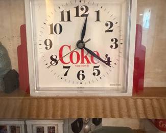 A215 - $40. Coca-Cola clock. still in box. Box measures 23 inches by 15 1/2 inches. In perfect shape. I’m
