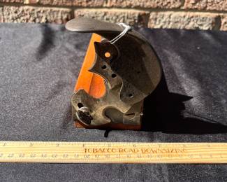 A88 - $65. Cigar L.L. Bedortha Plug and Cutter. Made in Windsor, CT. Measures 8.5” x 3.”