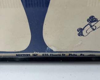 A117 - $80. 1950's Skateland Henderson, North Carolina. Measures 23" x 29.5" tall.
