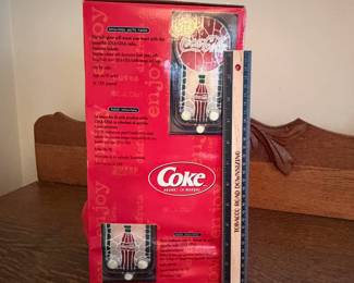 A216 - $35. Coca-Cola AM/FM radio. Still in box, in new great shape.