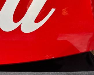 A172 - $550. 1960’s Fishtail Coca-cola AM20 sign. Excellent condition, for age. Original, has not been repainted. 5 Ft. (Allen Morris)