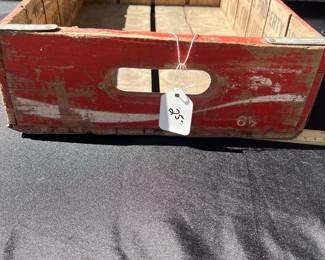 A45 - $25. Coca-Cola Wood Crate.