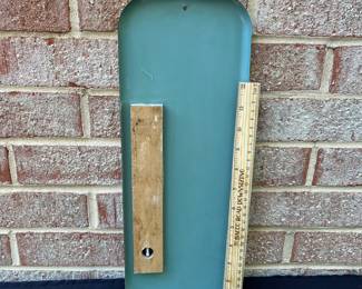 A69 - $30. Morton Salt Thermometer. Thermometer works. Measures 6”x 16”.