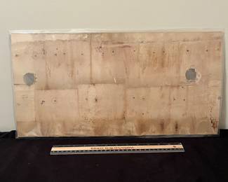 A191 - $300. Lucky Strike Cigarette Trolley Ad. Linus "Pony" McAtee. Sign has been laminated at some point to help protect it. Measures 20" x 10"