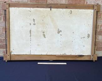 A52 - $450. "Things go better with Coke" Coca-Cola Kay Display. (1963) Measures 41" x 25.75". Frame has some chipping paint on the metal accent.