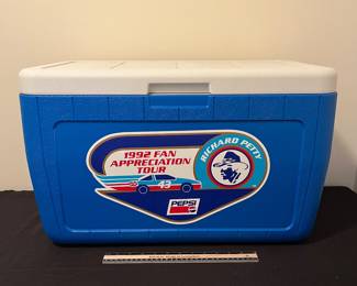 A190 - $100. 1992 Fan Appreciation Tour - Richard Petty Coleman Cooler.