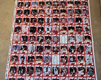 A196 - $25. NC States Finest uncut cards printed by Coca-Cola. Includes 2 sheets of different cards.