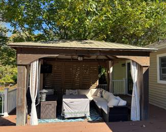 Wood frame gazebo dismantle and move, save lots of money