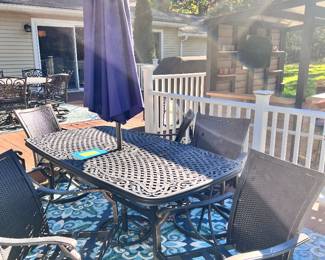 Outdoor table and chairs, Aluminun nice quality