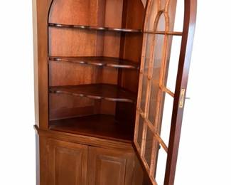 Solid Mahogany Corner Cupboard