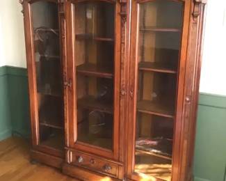 Victorian TripleDoor Library Bookcase