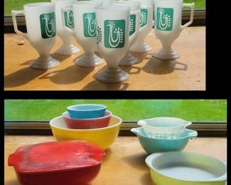 Colorful Pyrex Federal Collection
