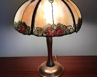 Handel 6Panel Glass Shade Table Lamp