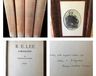 FIRST EDITION INSCRIBED R.E. Lee A Biography 4 Vols.