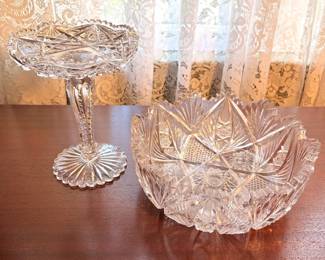Antique American Brilliant Period ABP Cut Glass