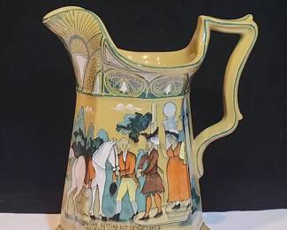 Buffalo Pottery Emerald Deldare Pitcher