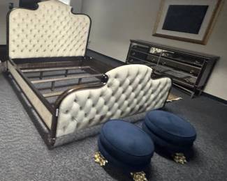 King Bed and Stools