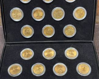 19 Gold plated state quarters UC