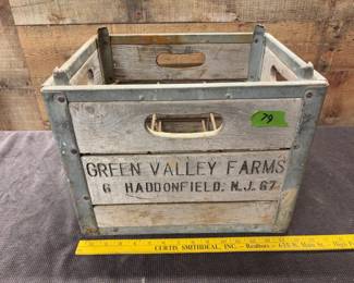 Green valley farms milk crate