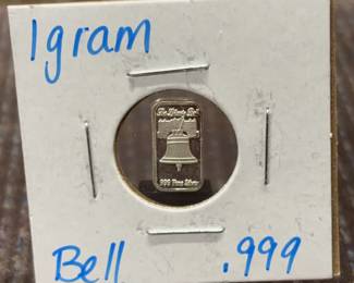 1g silver bell
