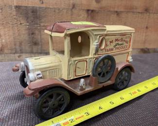Cast iron I M McDonald farm truck