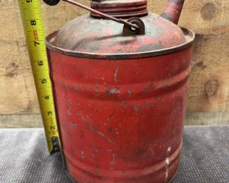 Red kerosene jug