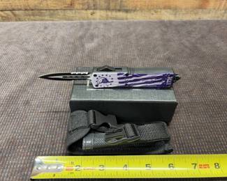 Purple OTF knife