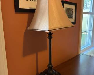 060 tablelampwithsquareshadebronzefini
