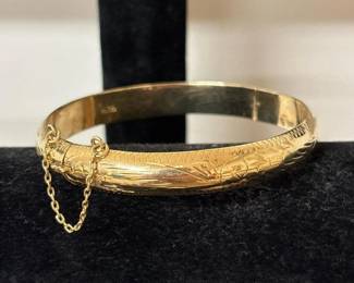 106 sterlingsilverengravedbanglebracelet