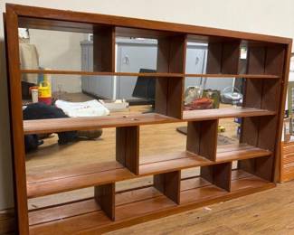 131 midcenturymodernwallshelfwithmirro
