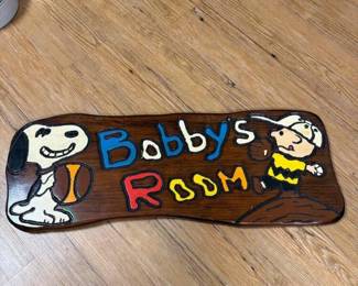 130 handcraftedwoodplaquebobbysroomwit