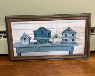 046 225x1225framedbirdhouseswallart