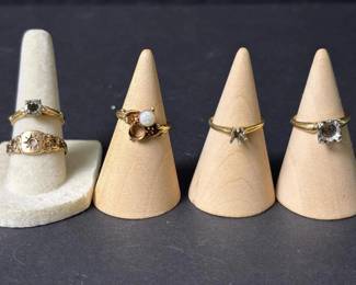 154 vintage14kgoldandpalladiumringmoun