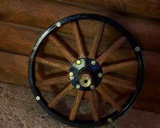 Model T wheel refinished decor